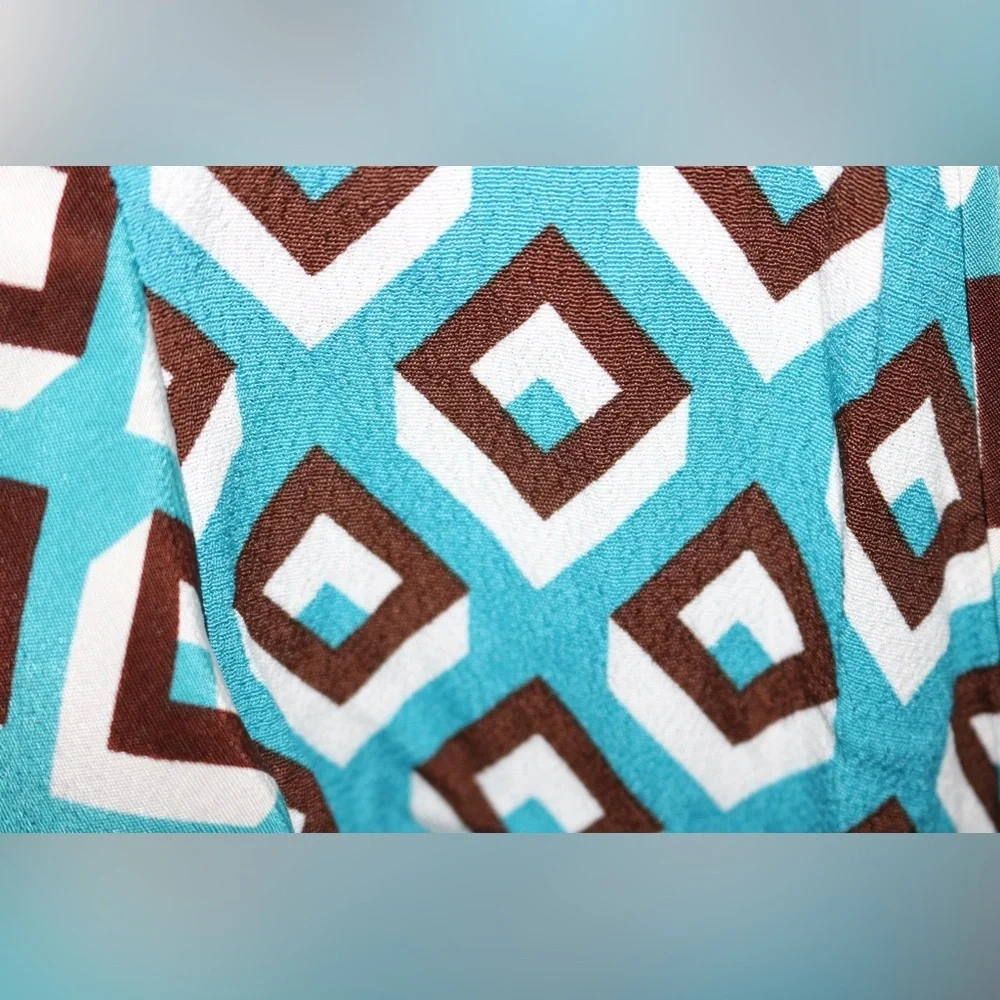 Diane von Furstenberg Avaya Ruffled Crepe Wrap Dress- Size M - Picture 2 of 11